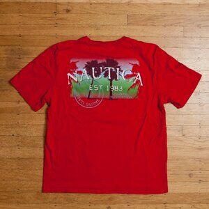 Nautica Shirt Men XL Red Sailing Tee
